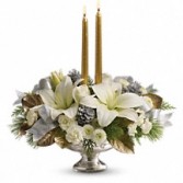  Silver & Gold Holiday Bouquet