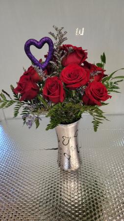 Silver Heart Bouquet 