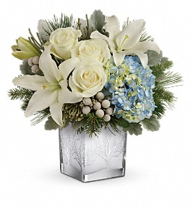 Silver Snow Winter Bouquet in Whitesboro, NY | KOWALSKI FLOWERS INC.