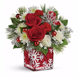 Silver Snowflakes Arrangement