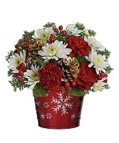 Silver Snowflakes Holiday Bouquet