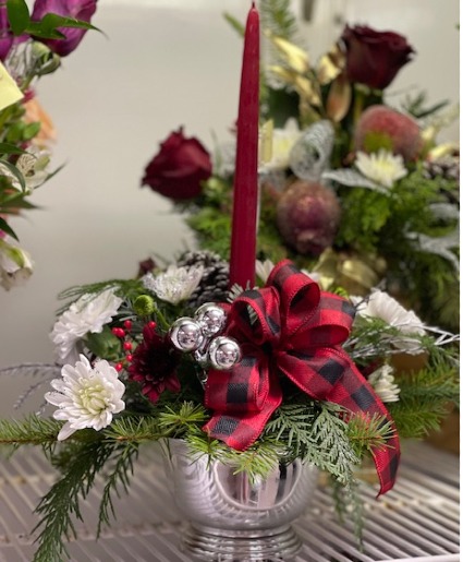 Silver Sparkle  Christmas arrangement 