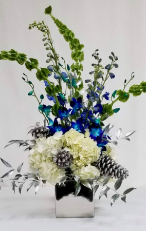 Silver Winter Vase arrangement
