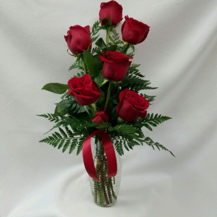 Simple love 1/2 dozen red roses
