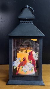 Simply Blessed Memorial Lantern