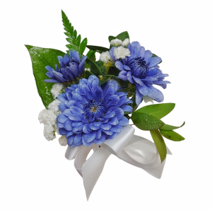 Simply Blue Boutonniere Flowers