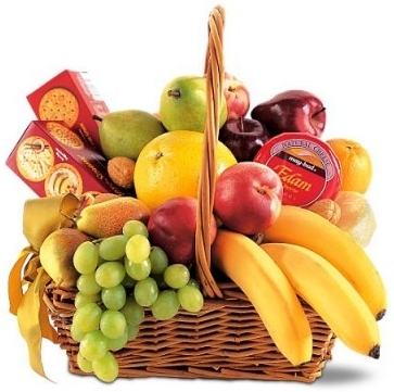 SIMPLY DELICIOUS FRUIT & GOURMET BASKET