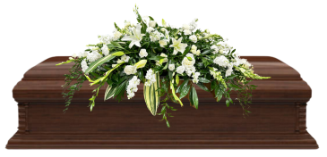 Simply Elegant Casket Spray  in Morehead City, NC | Sandy's Flower Shoppe