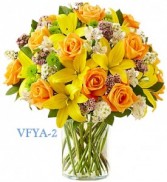 Simply Elegant Yellow Floral Arrangement