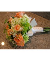Simply Peach Bridal Bouquet 