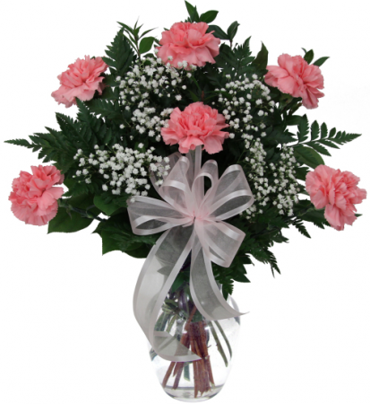 💐 Cali Hearts and Diamonds - Flower Delivery, 30 Red Carnations and White  Babys Breath