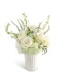 Simply Pure White Flower Arrangement