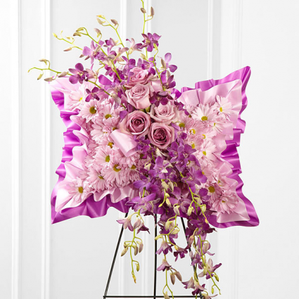 Simply Restful Flower Pillow Standing Spray