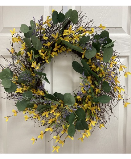 Simply Spring Wreath Permanent botanical