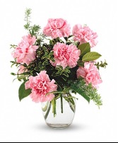 Simply Sweet Carnations Carnation Vase Arrangement