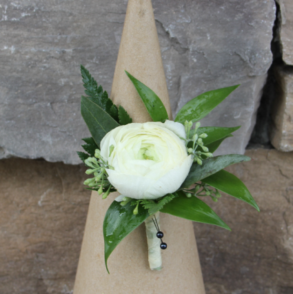 Simply Sweet Ranunculus  Boutonniere