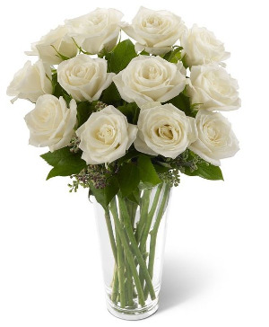 Simply White Vase Arrangement