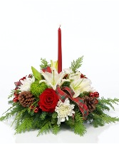 Single candle centerpiece 