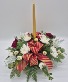 Single Candle Christmas Centerpiece  