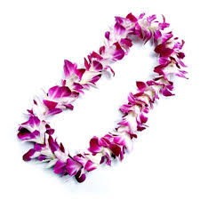 Single Purple Orchid Lei