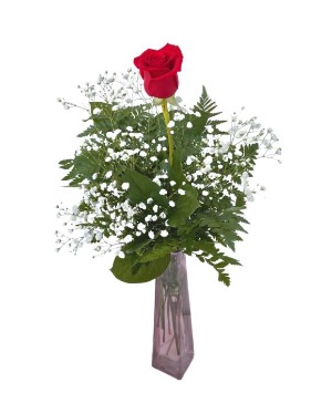 SOLD OUT Red Rose Bud Vase Valentine's Day