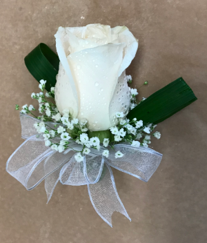 Single Rose Boutonniere Prom