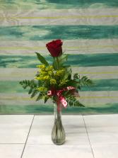 Single rose bud vase 