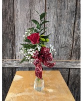 Single rose bud vase 