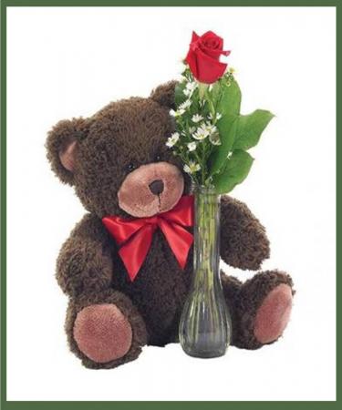 rose with bear