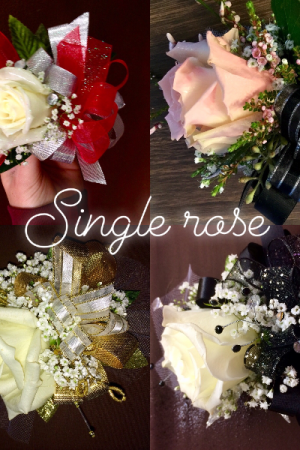 Single Rose  Corsage 