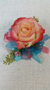 Single Rose Corsage available in a variety of colors