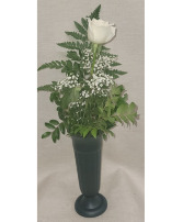 Single White Rose Mother's Day