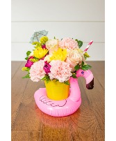 Sipping on Sunshine Floating Floral Koozie 