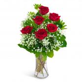 Six Red Roses and a Million Stars Arrangement