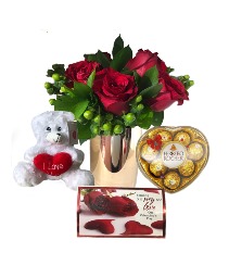 Six Roses  Anniversary Combo