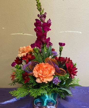 skelly season  mix of fresh flowers perfect for skeely lover in Renton, WA | Alicia's Wonderland II
