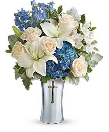 SKIES OF REMEMBRANCE FUNERAL ARRANGEMENT in Hampstead, NC | Surf City Florist