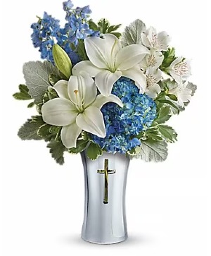 Skies of Romance by Teleflora Vase Arrangement  Substitutions Maybe Necessary
