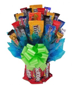 Skittles Candy Bouquet Gift Basket in Los Angeles, CA | MY BELLA FLOWER