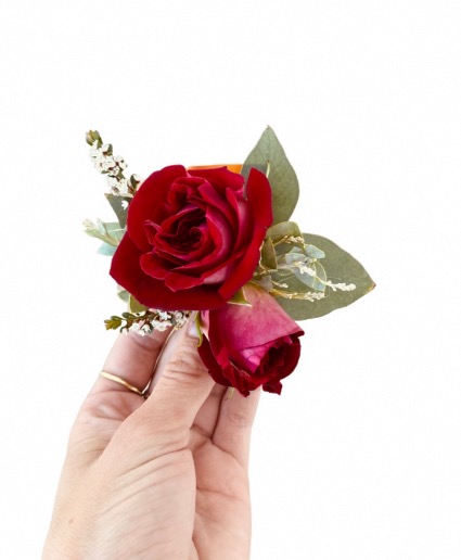 Skye Rose Stick-On Boutonniere Dance Flowers