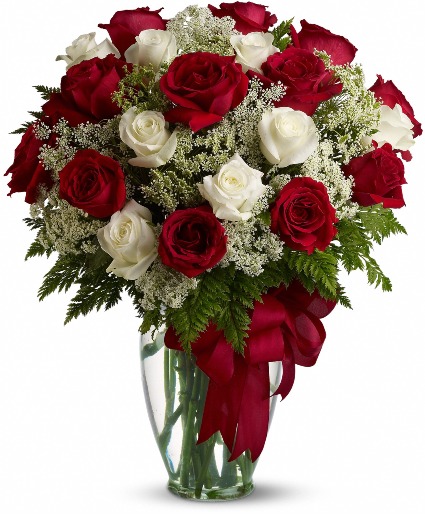 Sleek Chic -  Long Stem Red Roses Arranged  