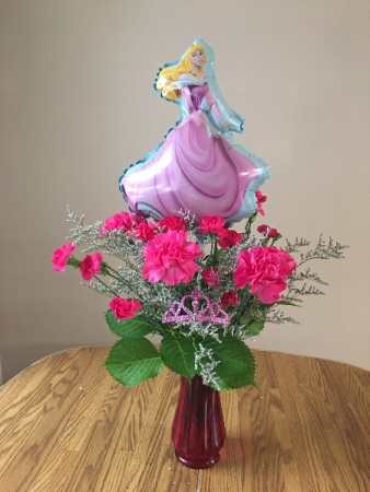 sleeping beuty vase arrangment