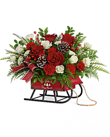 Sleigh Bells Bouquet  in Granger, IN | Yellow Rose Florist And Flower Basket