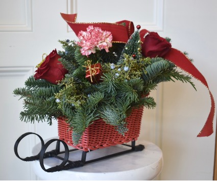 Sleigh Bells Flower Arrangement