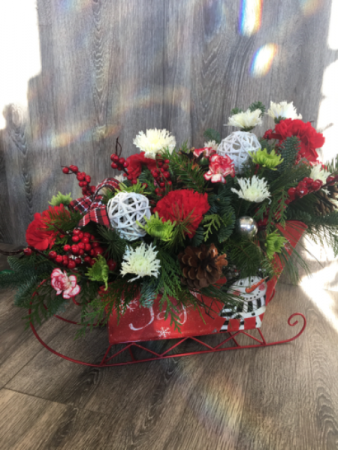 Sleigh bells jingle Christmas arrangement