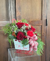 Sleigh bouquet Holiday arrangement