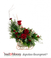 Sleigh Ride Bud & Bloom Signature Arrangement