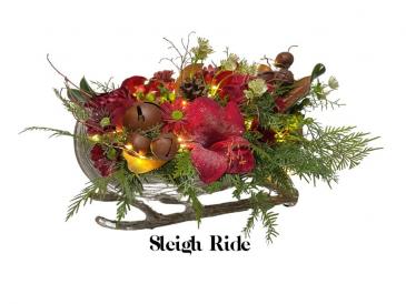 Sleigh Ride Container Arrangement in Invermere, BC | INSPIRE FLORAL BOUTIQUE Sleigh Ride Container Arrangement in Invermere, BC | INSPIRE FLORAL BOUTIQUE