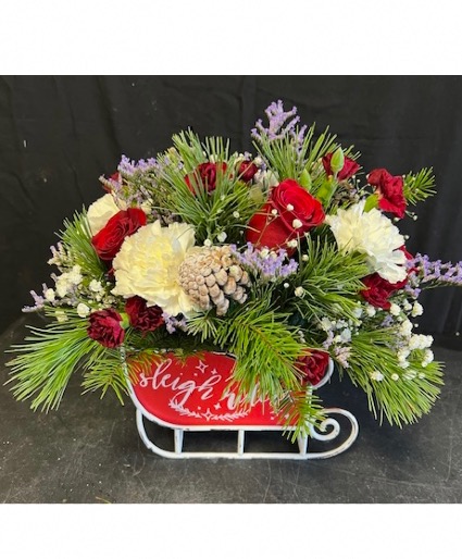 Sleigh Ride Festive Christmas Arrangement