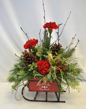 SLEIGH RIDE Flower Arrangement